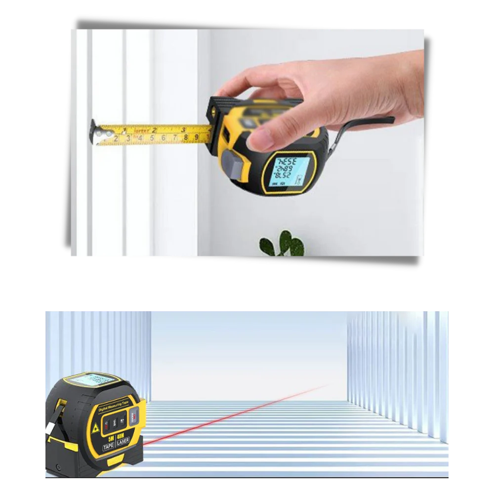 3 in 1 Laser Measuring Tape